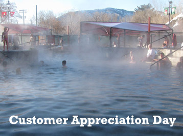 Customer Appreciation Day at Lava Hot Springs Hot Pools