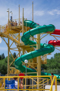 Lava Hot Springs Water Park Curly Slides