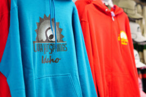 Hoodies at Lava Hot Springs Gift Shop