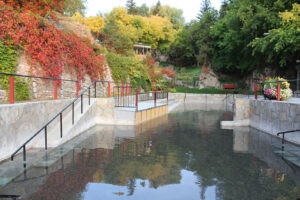 Lava Hot Springs Hot Pools in the fall