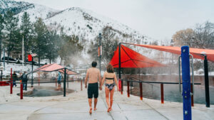 Lava Hot Springs Hot Pools in Idaho couple
