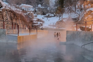 Lava Hot Springs Winter Hot Pools