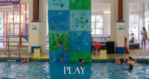 Climb the Wall at Lava Hot Springs Indoor Swimming Pool