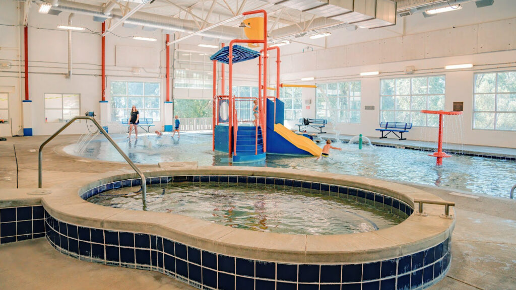 Splash in Portneuf Kiddie Cove in Lava Hot Springs Indoor Aquatic