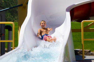 Fun on Lava Hot Springs Water Park Curly Slides