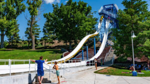 Lava Hot Springs speed water slides