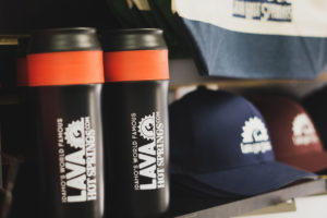 Water Bottles and Hats Lava Hot Springs Gift Shop