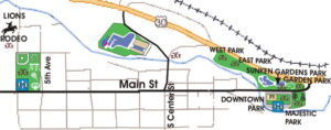 Map of Lava Hot Springs City Parks