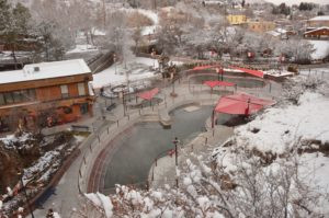 Winter in Lava Hot Springs Idaho